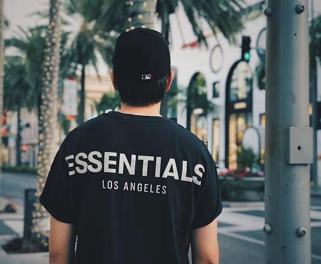 Essentials 108 Los Angeles Limited ESS 3M Light T Short Sleeve Black White Grey S-XL 6639# - Image 40