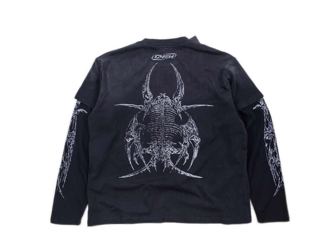Chanel 168 CHEW FOREVER Long Sleeve : Water Black :S M L - Image 4