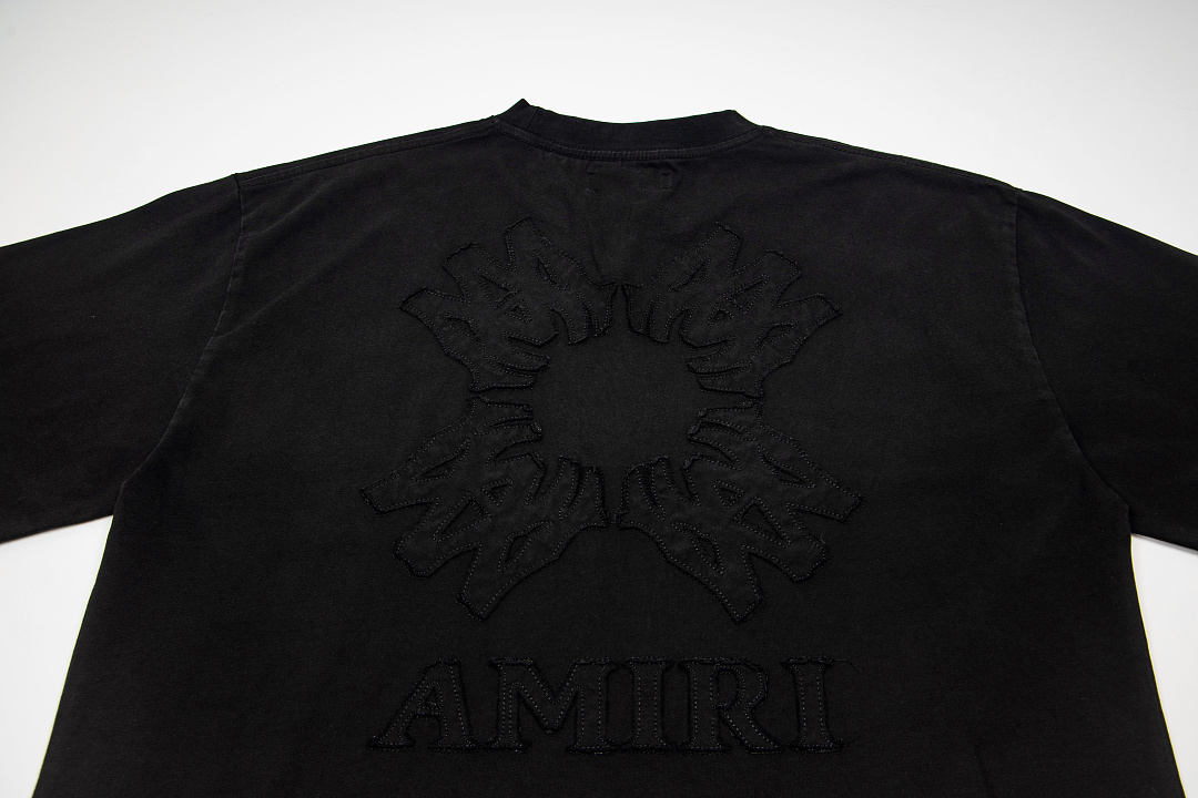 AMIRI 138 Logo Floral Short Sleeve T Water Black Blue S M L XL 9939# - Image 19