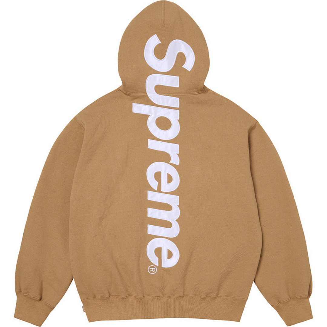 Supreme 258 Sup 22FW Satin Appliqué Hooded Sweatshirt Green Black Floral Grey Blue Brown Light Orange Khaki Purple S M L - Image 7