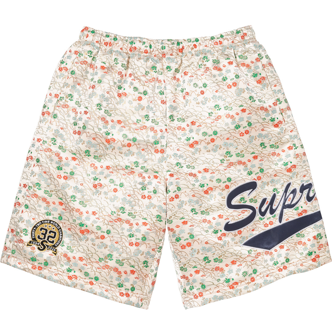 Supreme 258 SS26 KIMONO SHORT Floral White Black Navy S-XL - Image 3