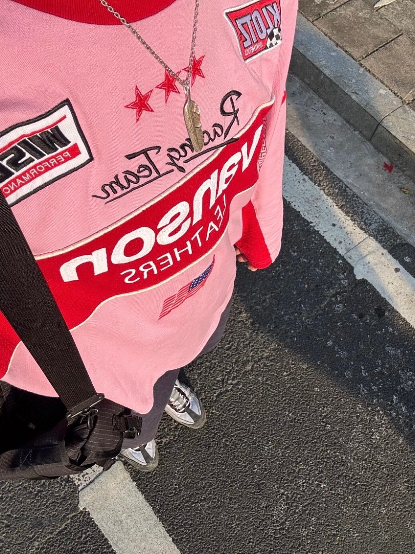 Supreme 328 Collab SS26 L/S Top Patchwork Embroidered Logg Long Sleeve T Mens Womens : Black Beige Pink S M L - Image 65