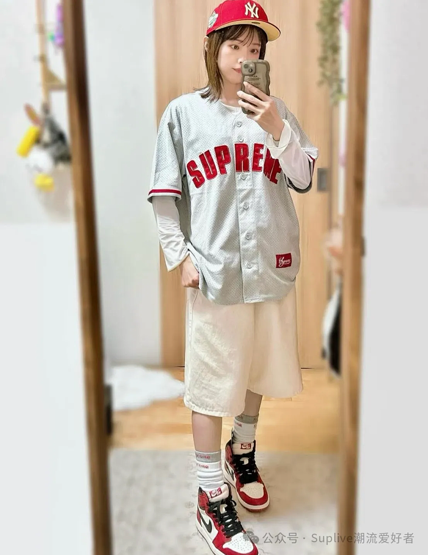 Puma 258 24SS ULTRASUEDE MESH BASEBALL JERSEY/SHOPT Suede Short Sleeve Black Light Grey Navy S M L - Image 32