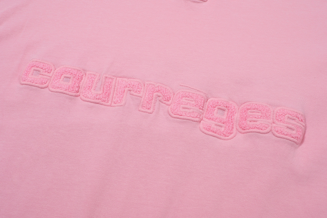 Unbranded 138 Courreges LOGO Short Sleeve T Pink Black S-XL 8070# - Image 28