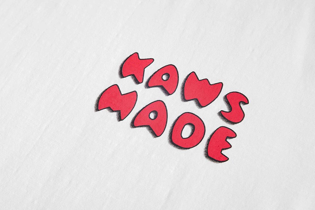 Human Made 118 HUMAN MADE × KAWS Collab Double X Cream Print Collar Short Sleeve T : White S M L - Image 8