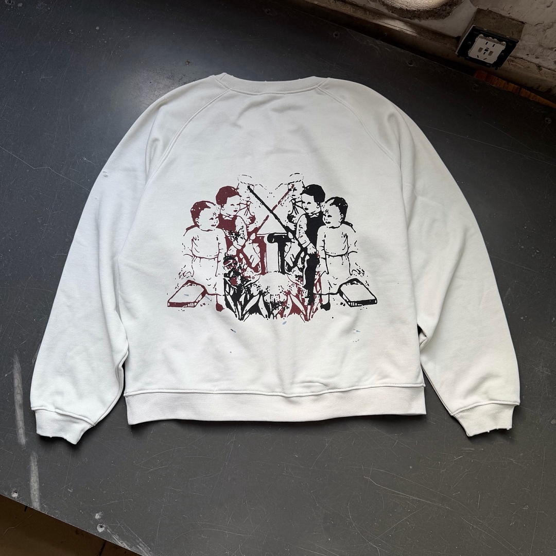Enfants Riches Deprimes 198 Enfants Riches Deprimes Sleeve Boxy Short Wide Collar : S M L XL Apricot - Image 6