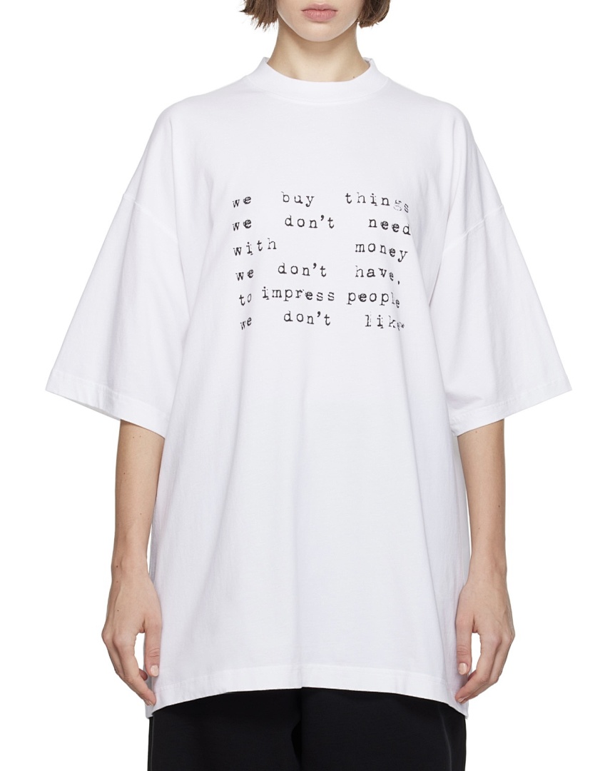Unbranded 118 Vetements Label Logo Print Short Sleeve T White S-XL V5100# - Image 23