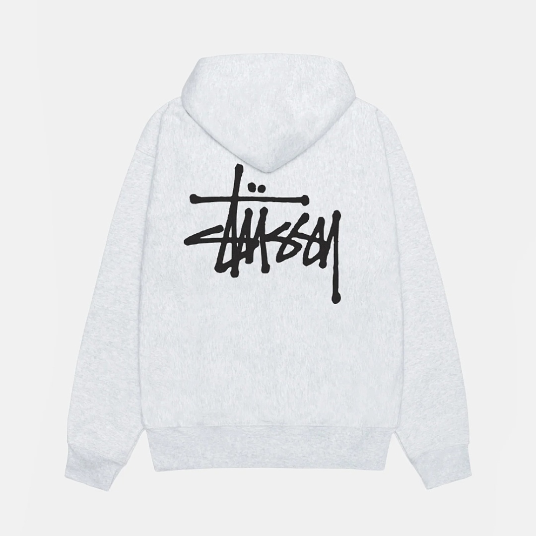 On Running ON SALE118 Stu FW24 BASIC STÜSSY HOODIE Off White Black Light Grey Purple Color Blue Apricot Green S M L - Image 5