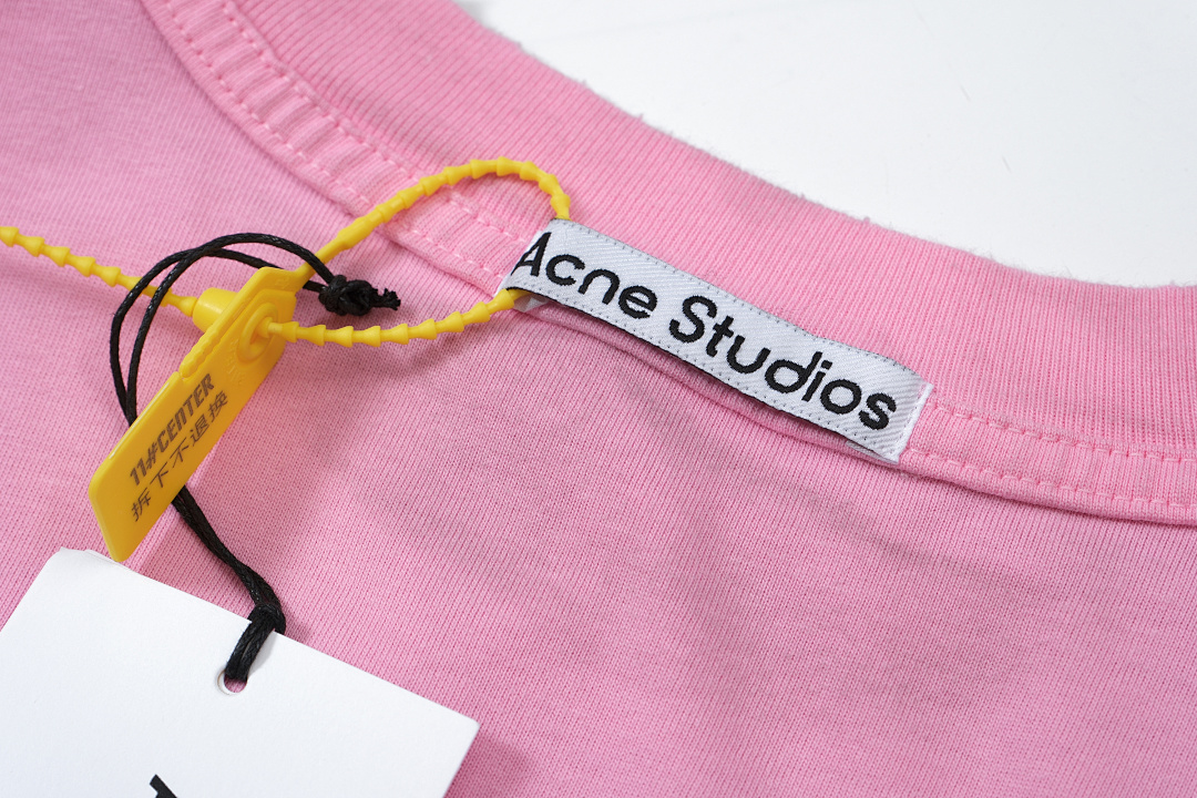 Acne Studios 128 AC LOGO Print Long Sleeve T Pink Black White Olive Green Dark Blue Red Spring Purple S-XL 3286# - Image 111