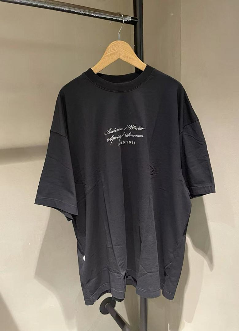 Unbranded 118 Vetements Grass Label Logo Embroidered Short Sleeve T Black S-XL V5300# - Image 16