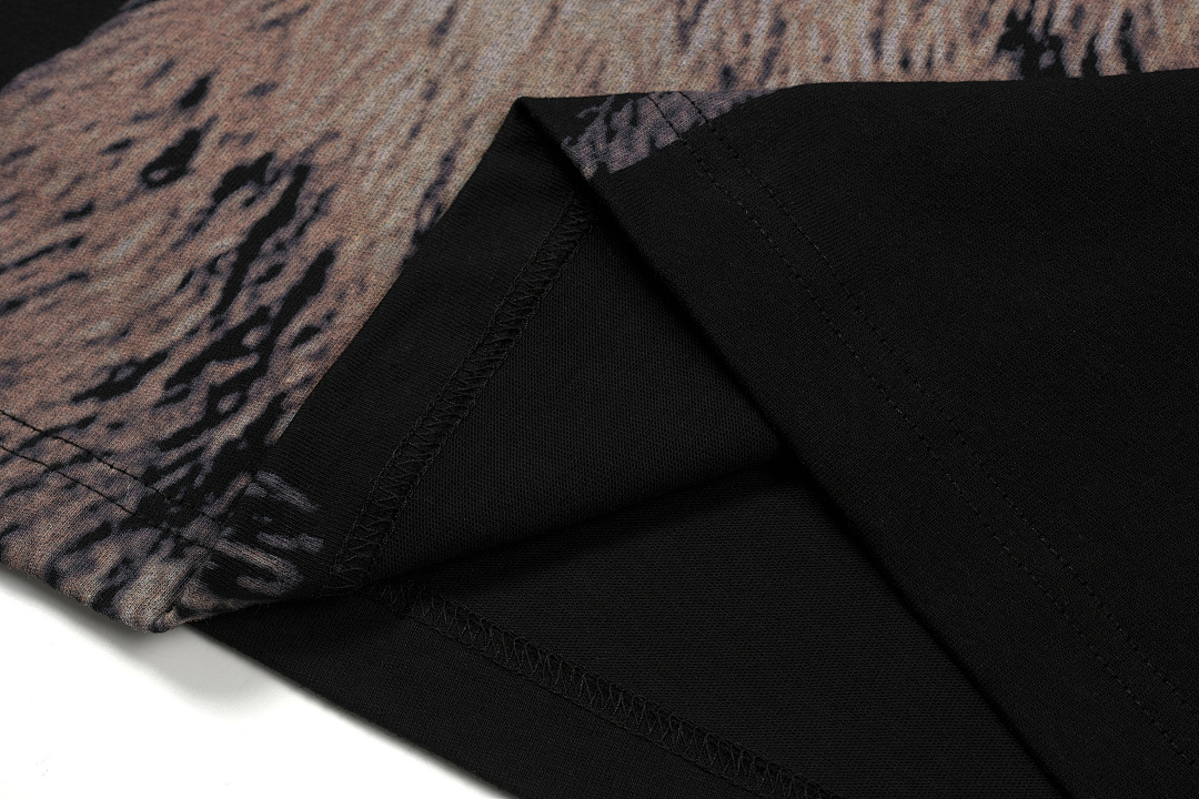 Acne Studios 128 AC Brown Print Short Sleeve T Black S-XL 8099# - Image 11