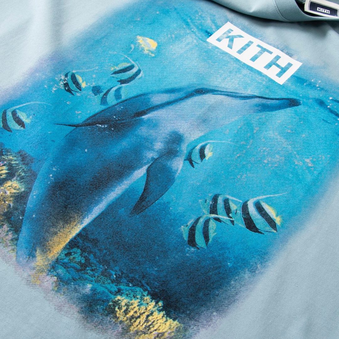Adidas 138 KITH Limited Exclusive Sea 《 Blue Bogo Short Sleeve 》 Black Light S M L - Image 7