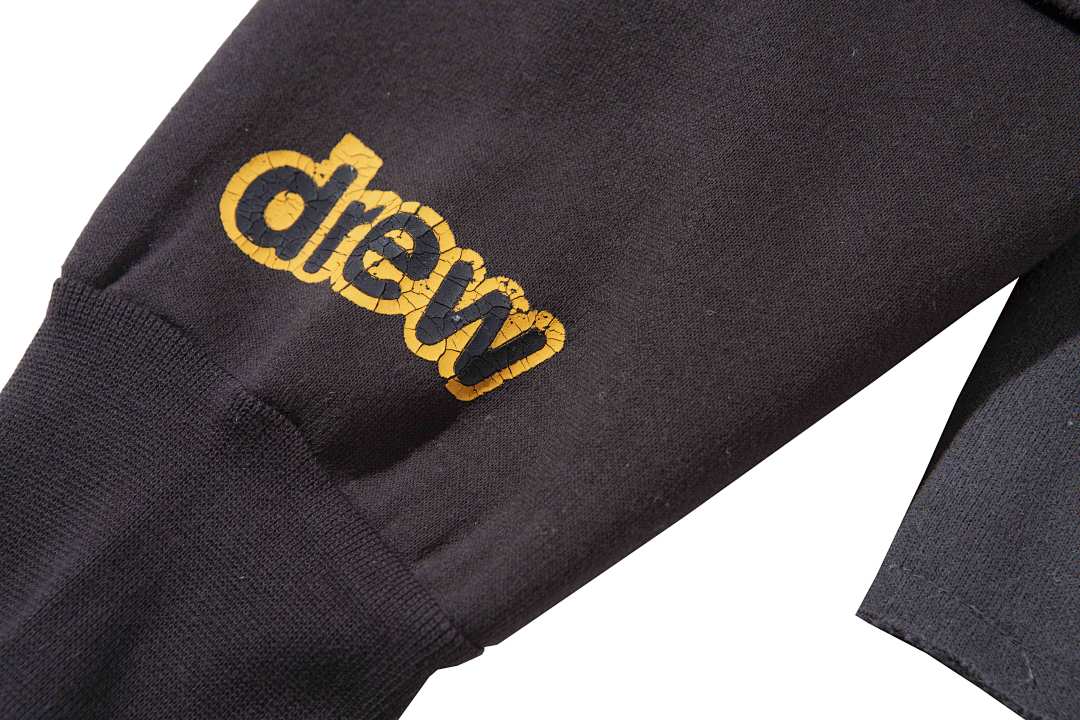 Drew House 238 DREW HOUSE MASCOT HOODIE Khaki Vintage Print Velvet Metallic Grey S M L - Image 12