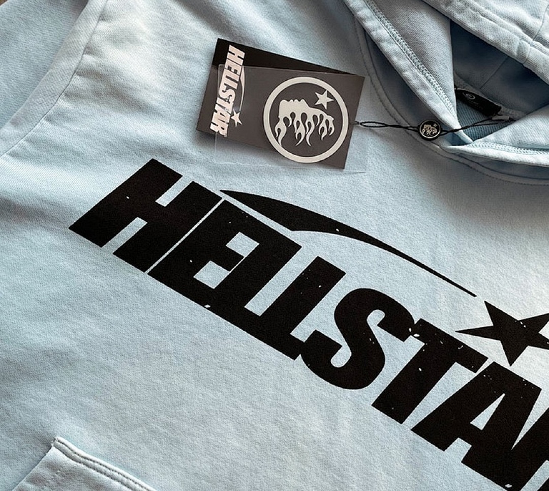 Hellstar 238 Hellstar Fire Sky Blue Hoodie Pants Water S-M-L-XL - Image 9