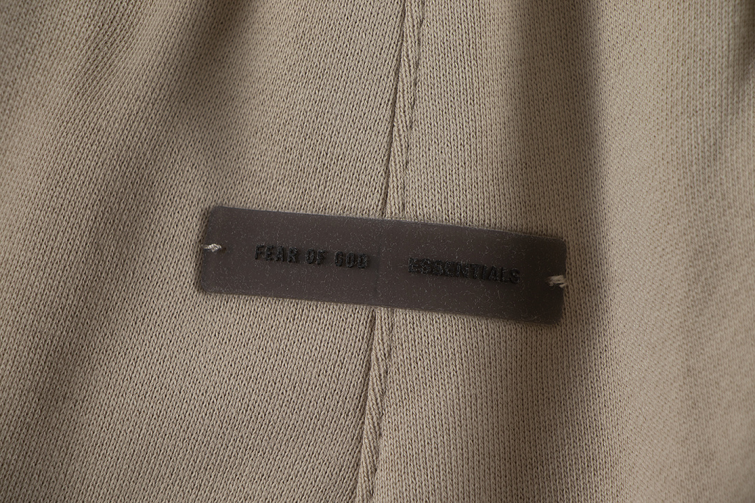 Essentials 148 Ess SS25 Classic Hoodie Label Print Short Silk Silver Gum Black Grey Brown Oatmeal XS-XL - Image 31