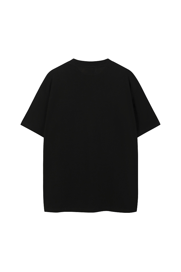 Unbranded 128 FA Print Short Sleeve T Black S-L 8315# - Image 3