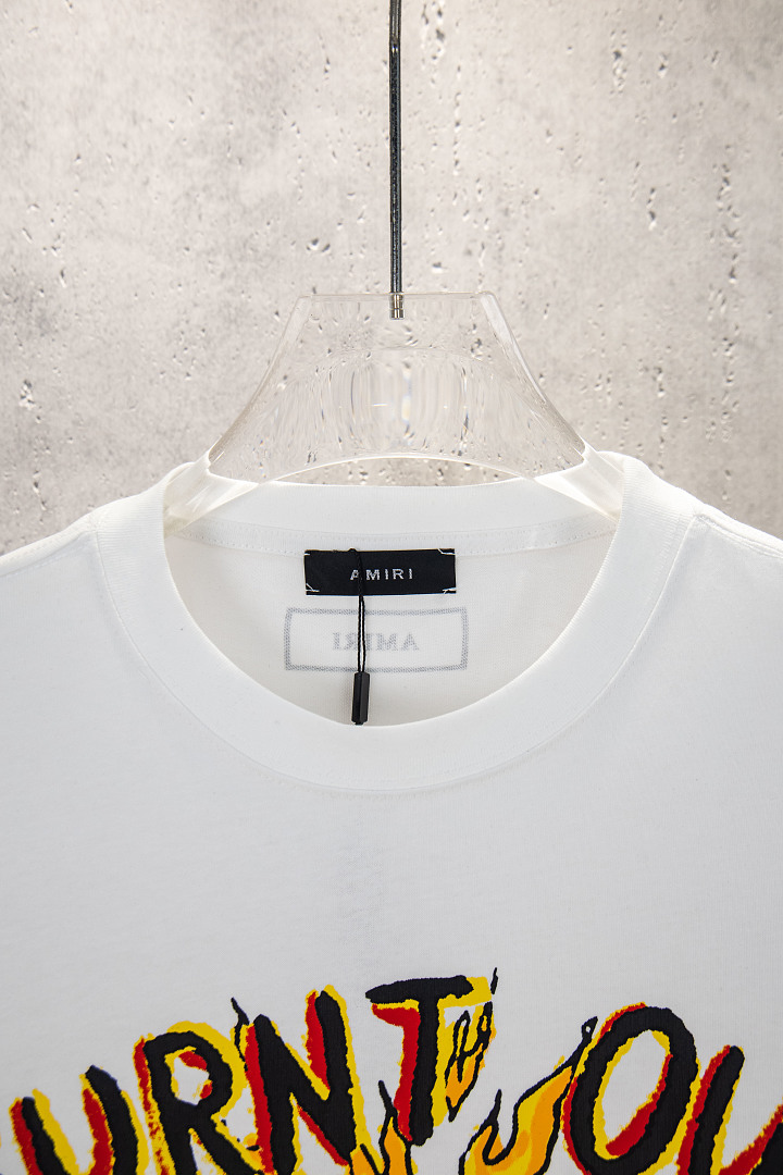 AMIRI 148 Wide Version Model Long Sleeve T Black White S M L XL 604# - Image 31