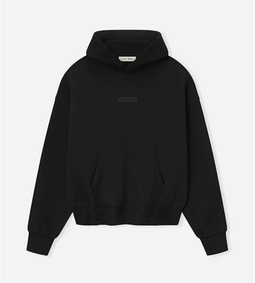 Essentials 228 Ess SS25 Classic Hoodie Label Print XS-XL (Black Oatmeal Grey Brown) - Image 6