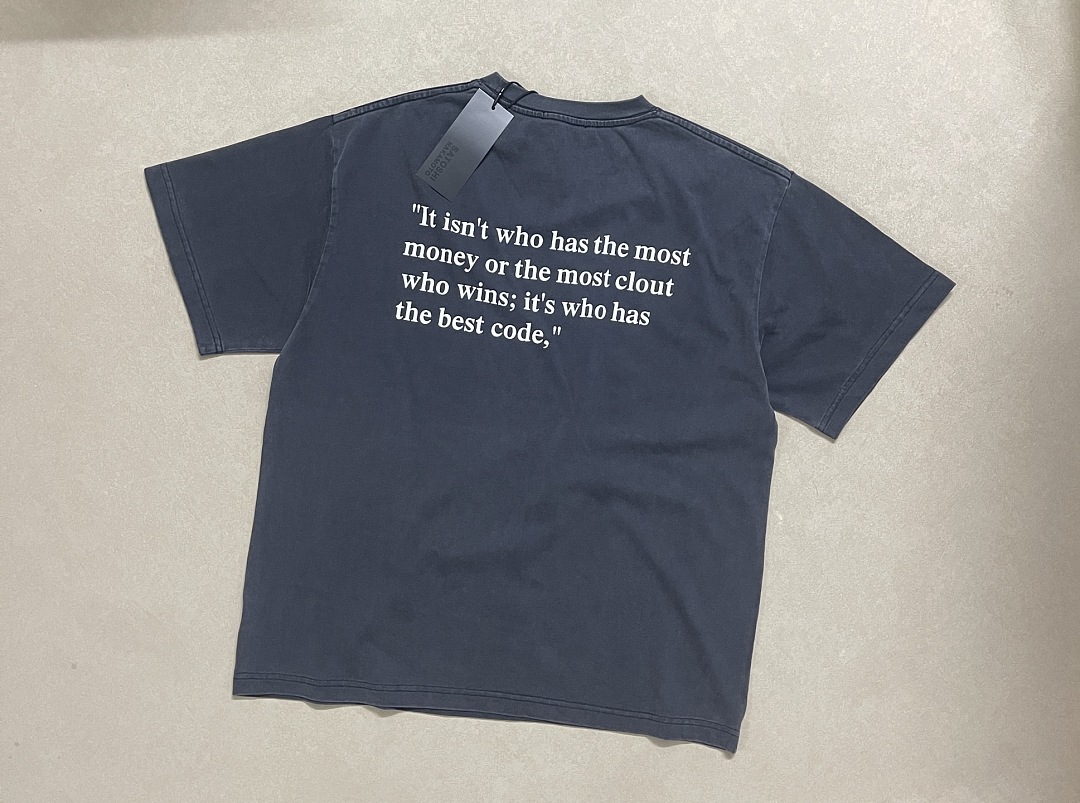Unbranded 128 Satoshi Nakamoto Washed Short Sleeve T : Black S M L - Image 6
