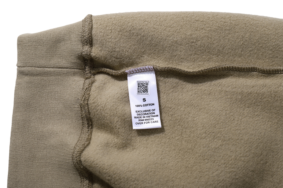 Essentials 98 FEAR OF GOD ESSENTIALS FOG Sleeve LOGO Collar White Blue Light Black Apricot High Grey Camel S-XL 6675# - Image 85