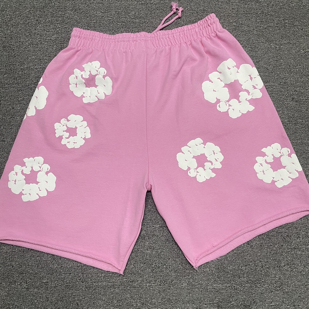 Unbranded 178 TOP Denim Tears Cotton Floral Print Short : Black Blue Grey Pink S-XL - Image 31