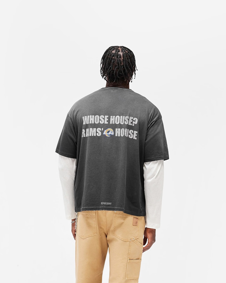 Represent 148 REPRESENT New High Mens Womens Top Water Wide Short Sleeve : S M L XL (Black) - Image 12