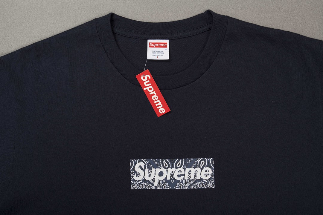 Supreme 118 Sup 19FW Bandana Box Logo Tee Fruit Floral Bogo Short Sleeve T Black White S M L XL - Image 20