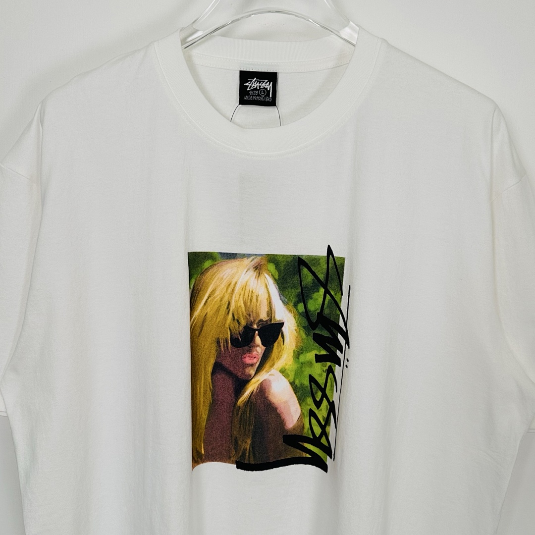 Stussy 138 STU SS25 Gold Womens T LAURA TEE Print Short Sleeve Black White S - Image 17