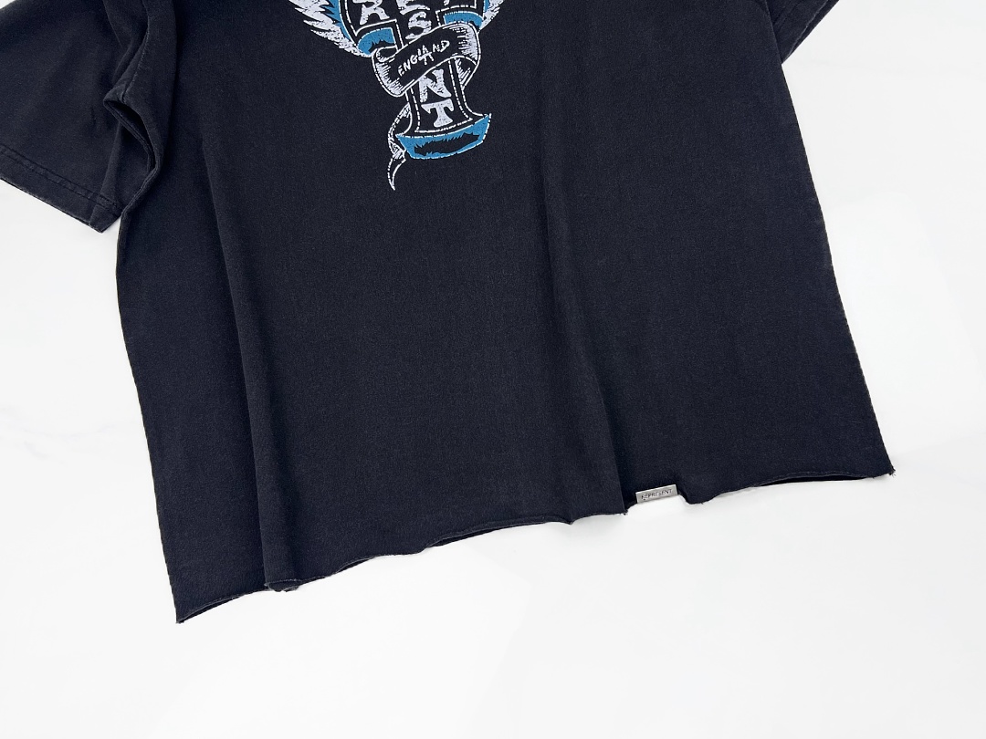 Off-White 128 REPRESENT New High Mens Womens Top Water Wide Short Sleeve T :S M L XL : Off (White) - Image 7