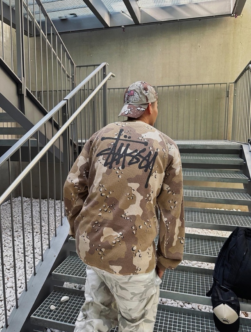 Stussy 198 STU Long Sleeve 2014 : Black Apricot White Sand Desert Camo Red Blue Yellow S-XL - Image 33