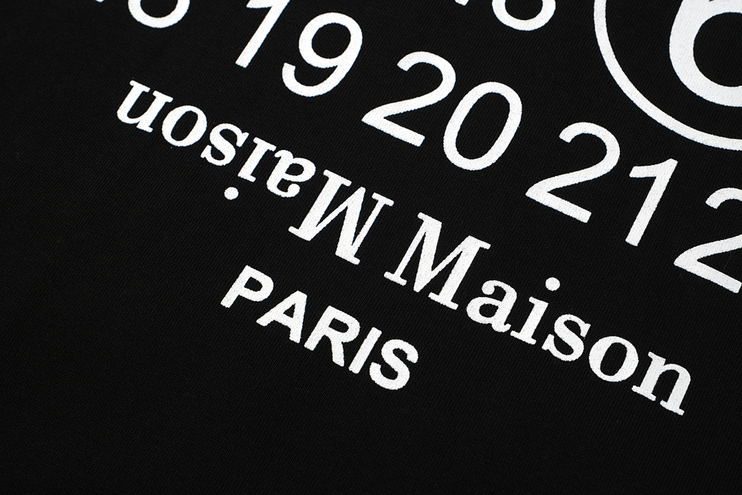 On Running 108 MM6 Maison Margiela LOGO Print T Black White 46 48 50 52 3969# - Image 11