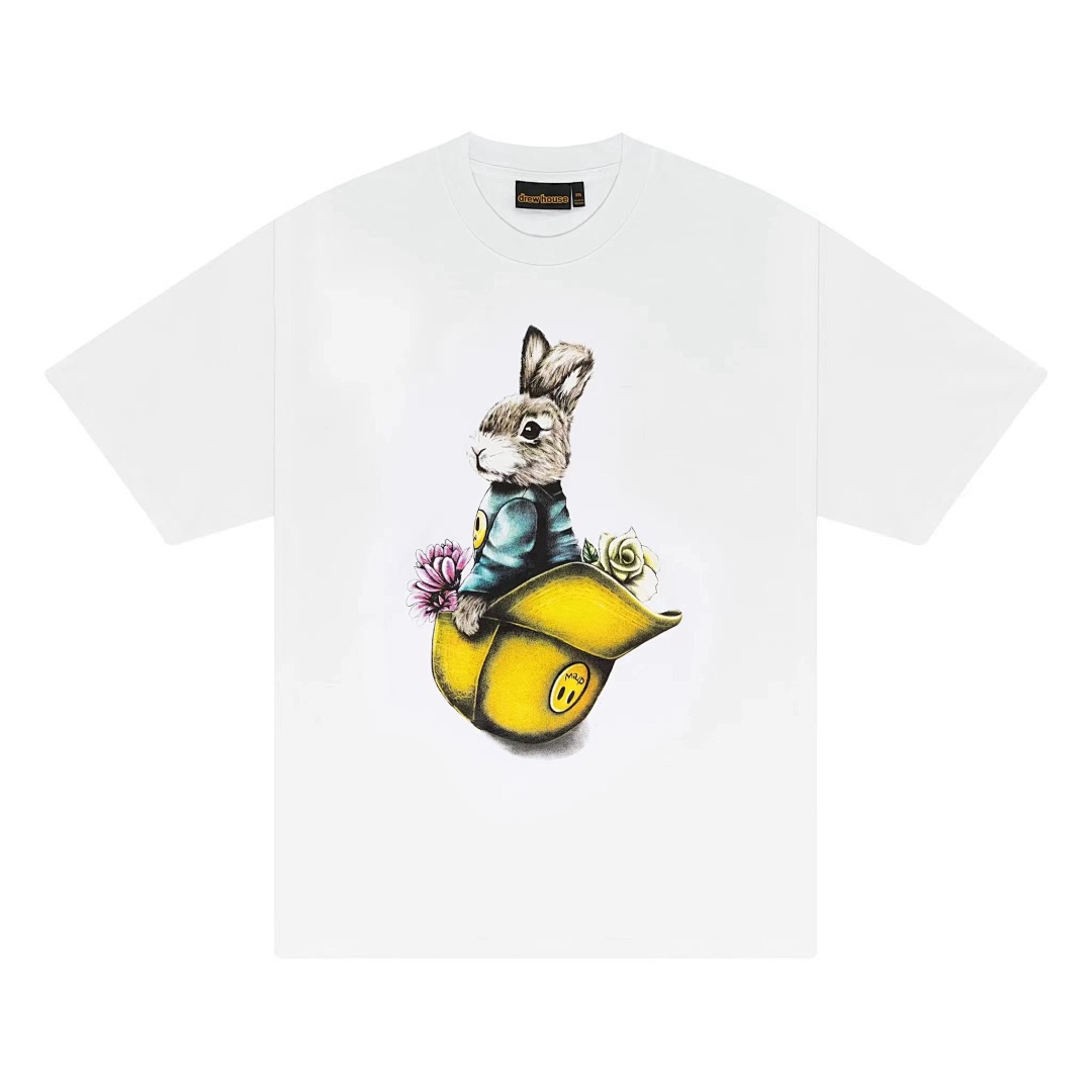 Drew House 108 DREW HOUSE Jackie Hat Ss Tee Print Short Sleeve T White S M L