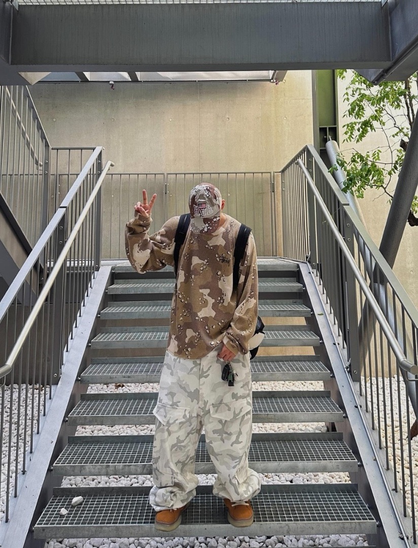 Stussy 198 STU Long Sleeve 2014 : Black Apricot White Sand Desert Camo Red Blue Yellow S-XL - Image 35