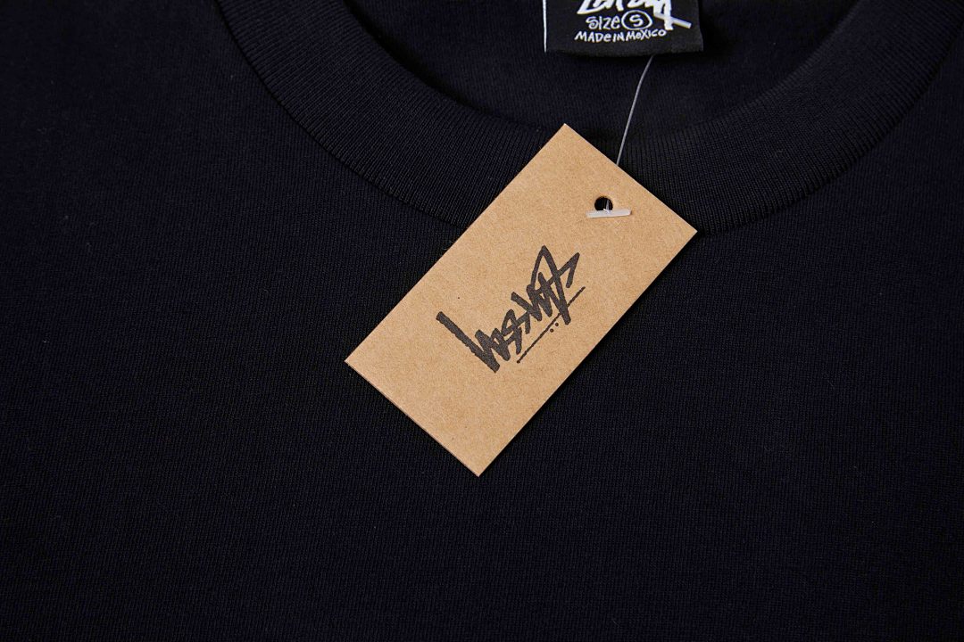 Stussy 108 Stu Fw24 Built In USA Pigment Dyed Tee Print Short Sleeve T Black White S M L - Image 15