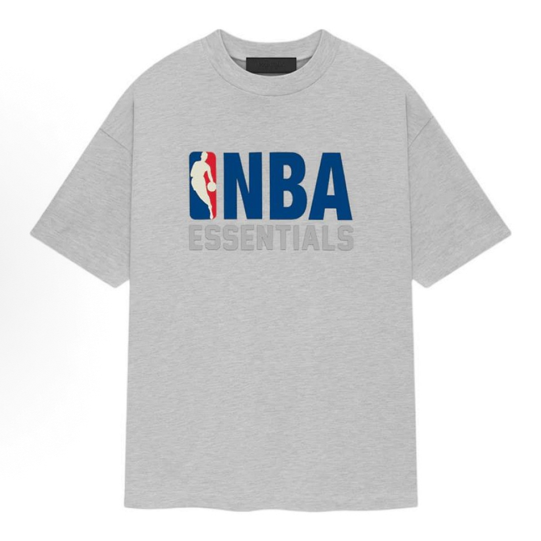 Essentials 148 TOP Ess X Collab FW24 Tee Gum Wide Short Sleeve T : Black /BLACK Light Mist Grey /LIGHT HEATHER :S-XL - Image 7