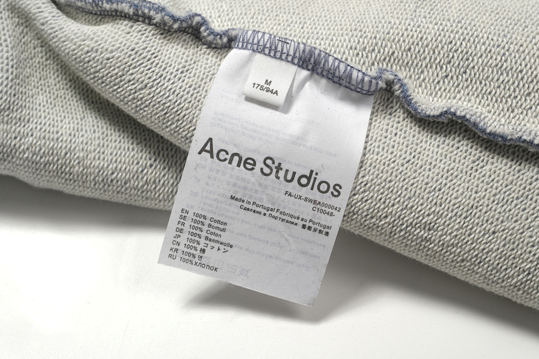 Acne Studios 268 AC Buckle LOGO Print Collar Floral Blue S-XL 3059# - Image 15