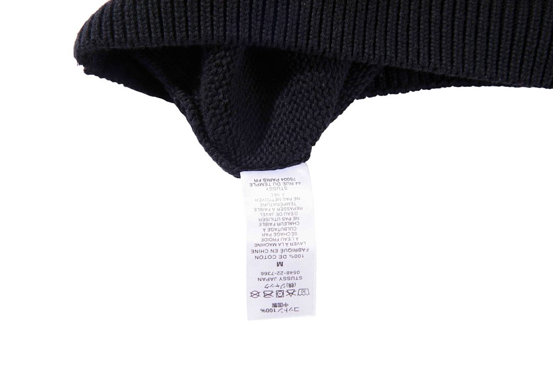 Stussy 228 Stu S Logo Knitted Sweater Ki Kiko Wind Collar Fleece : Black Off White Red Ink Green M L XL Y0796# - Image 13