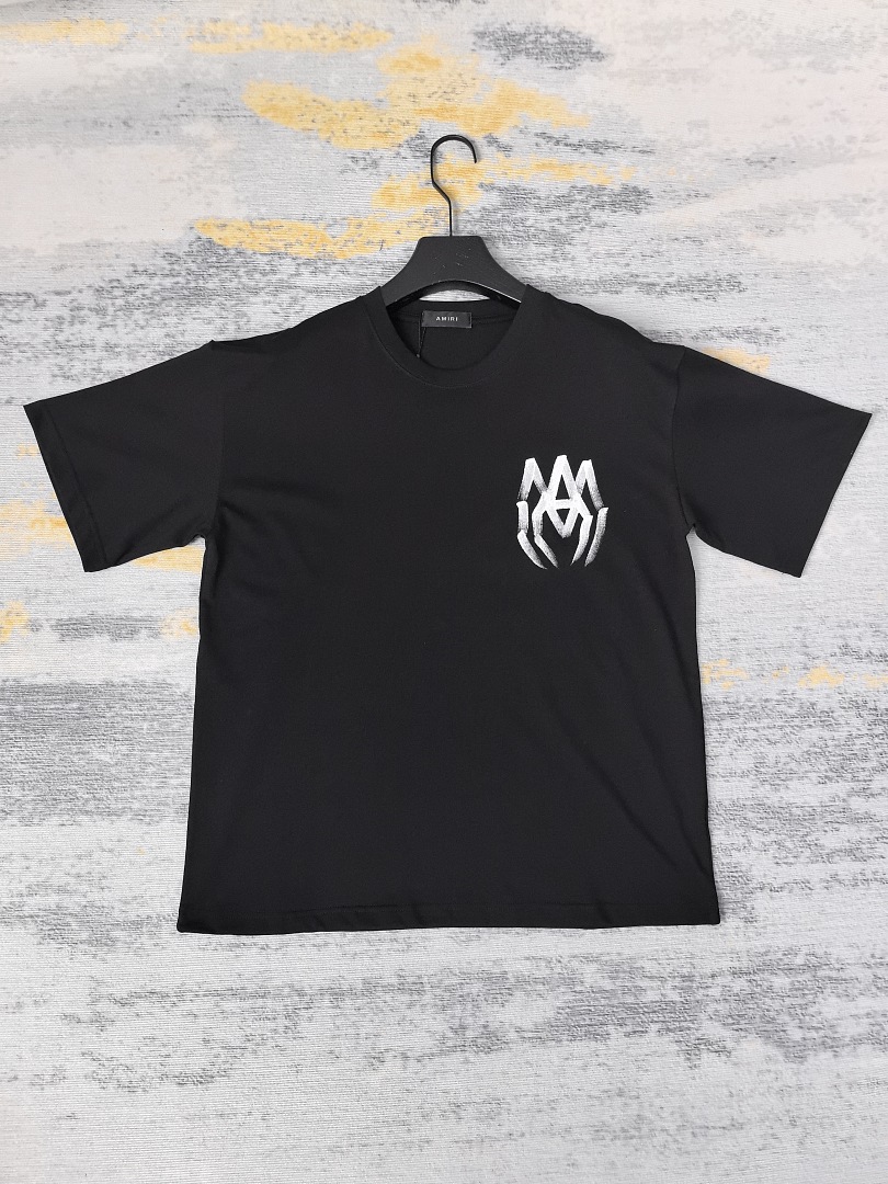 AMIRI 118 26Ss New Short Sleeve T Black White S M L XL 9927# - Image 25