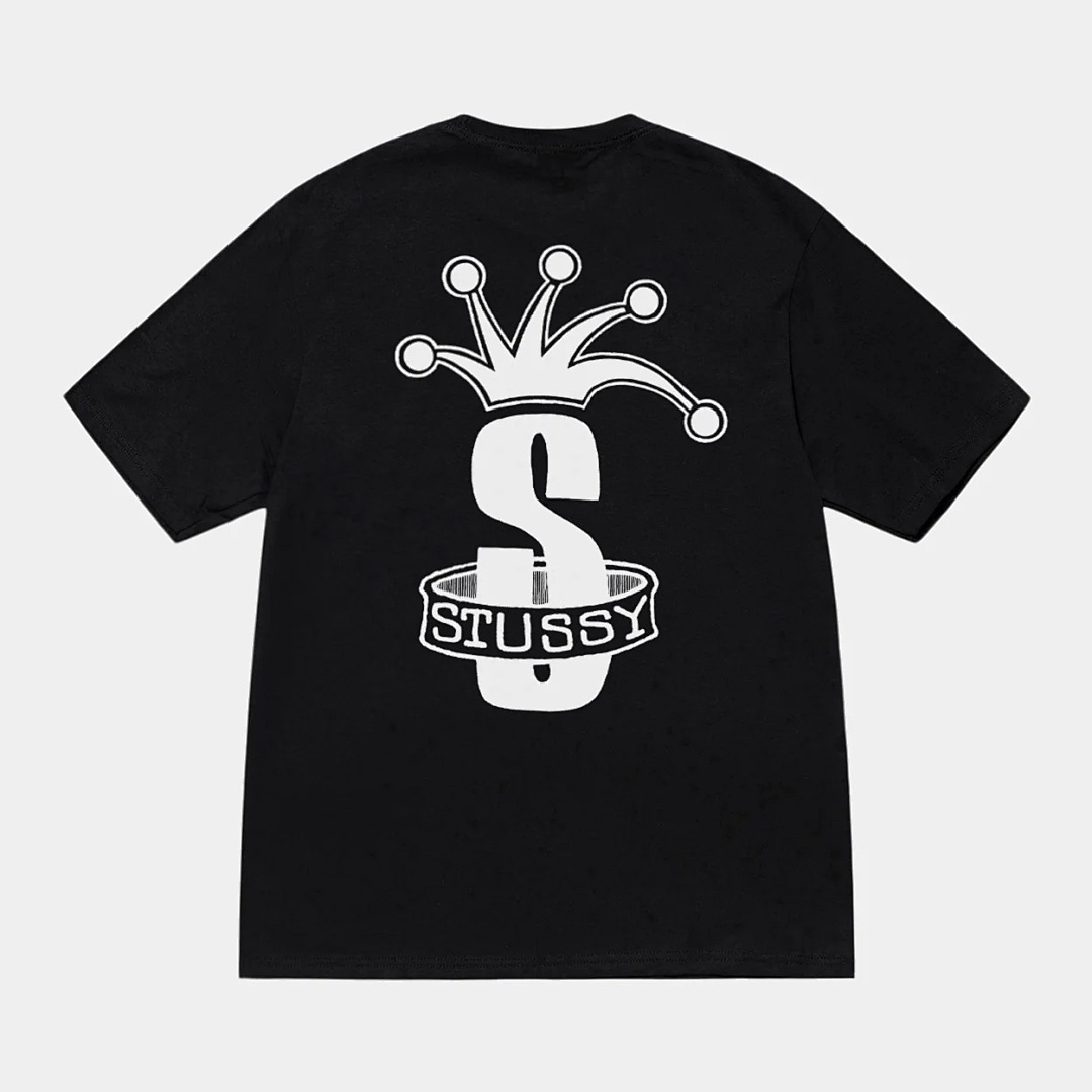 Stussy 118 Stu FW24 CROWN BAND S LOGO TEE Print Short Sleeve T Black White M L - Image 18