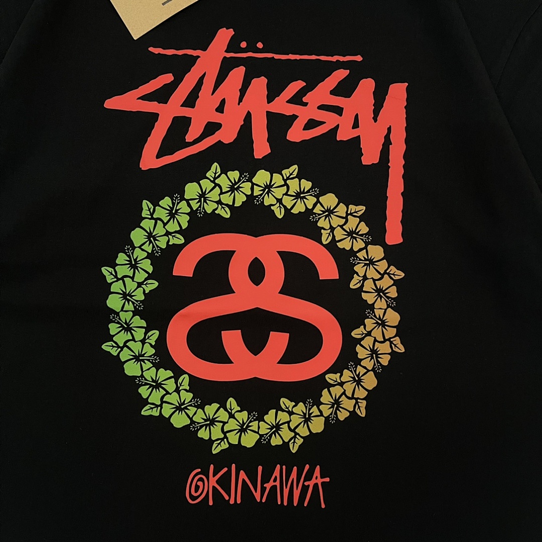 Stussy 108 Stu Short Sleeve T : Black White S Ｍ L XL XXL - Image 4