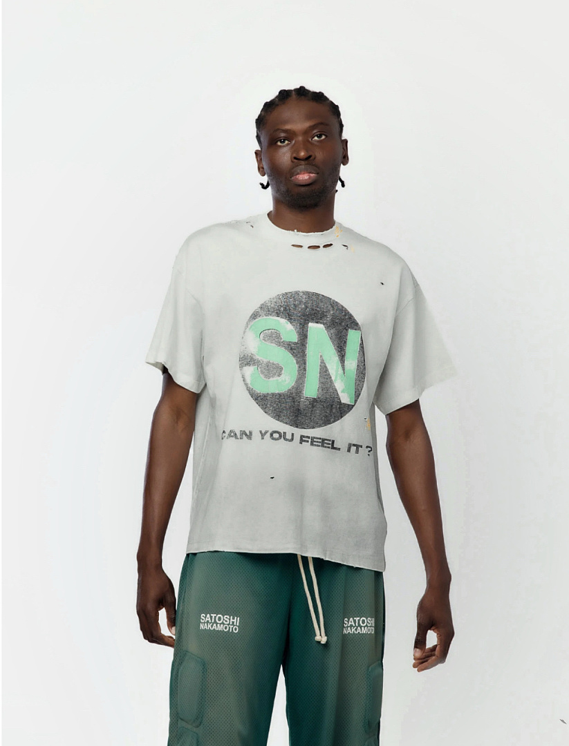 Off-White 128 Satoshi Nakamoto SN Label Short Sleeve T : Off White S M L - Image 22