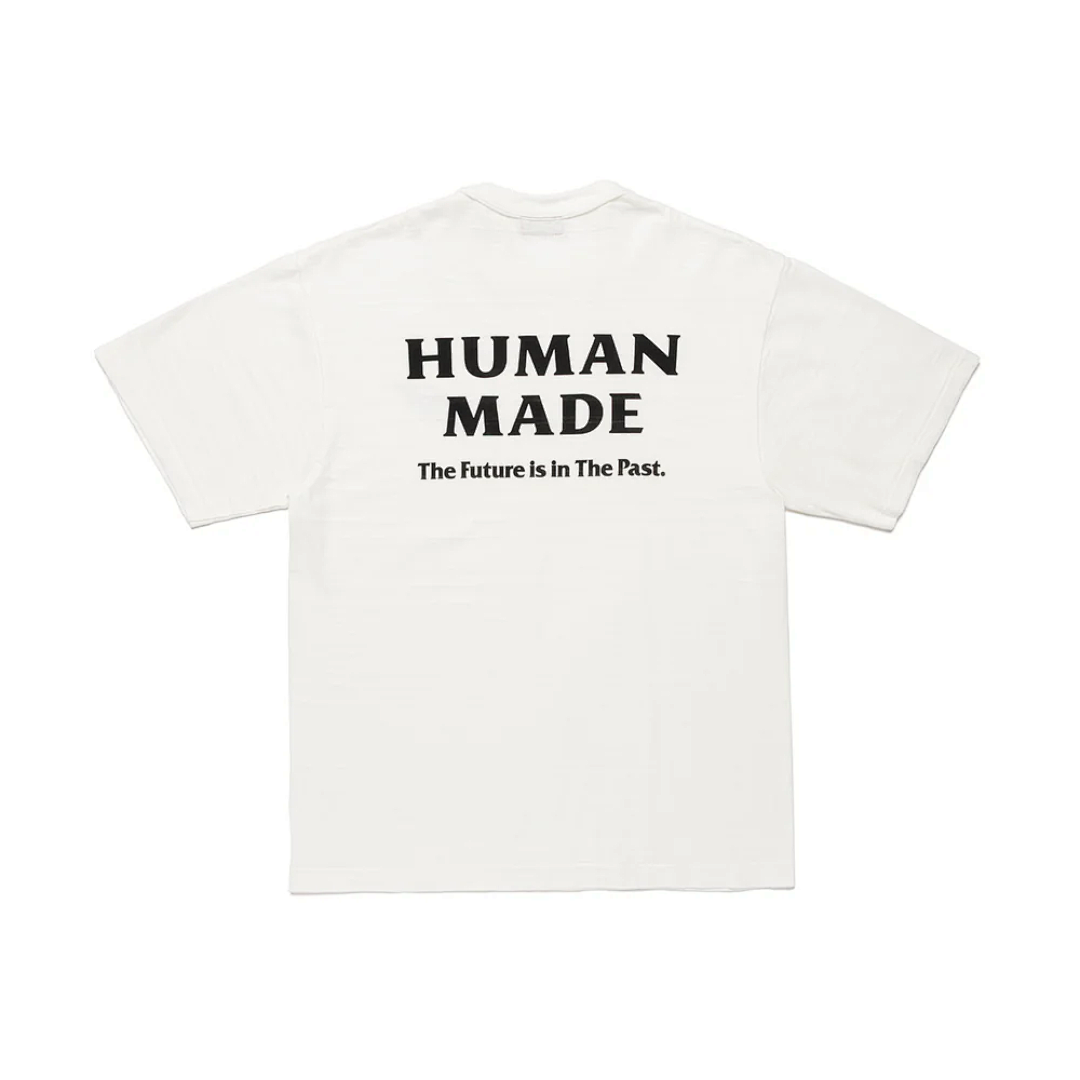 Human Made 118 HUMAN MADE X RED WING SHOES SS26 Collab Logo Print Collar Short Sleeve T : Black White S M L - Image 5