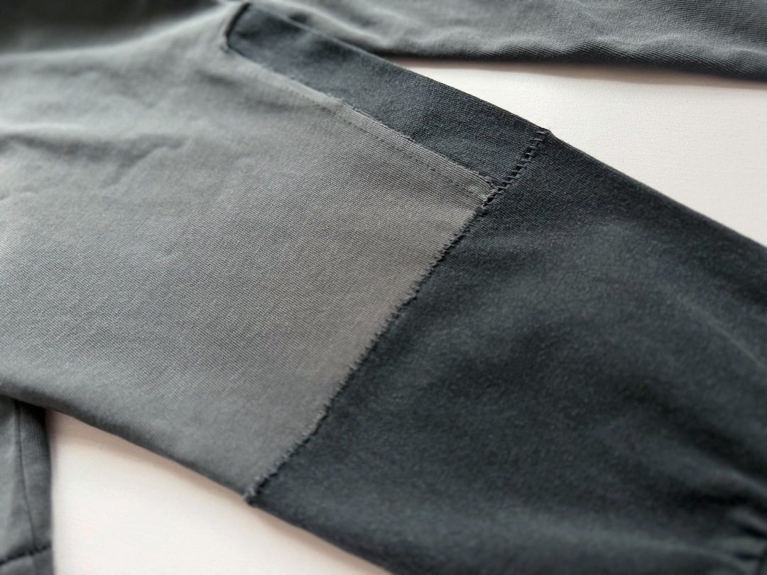 Enfants Riches Deprimes 158 Enfants Riches Deprimes Label Patchwork Long Sleeve T : S M L XL (Washed Grey Blue) - Image 12