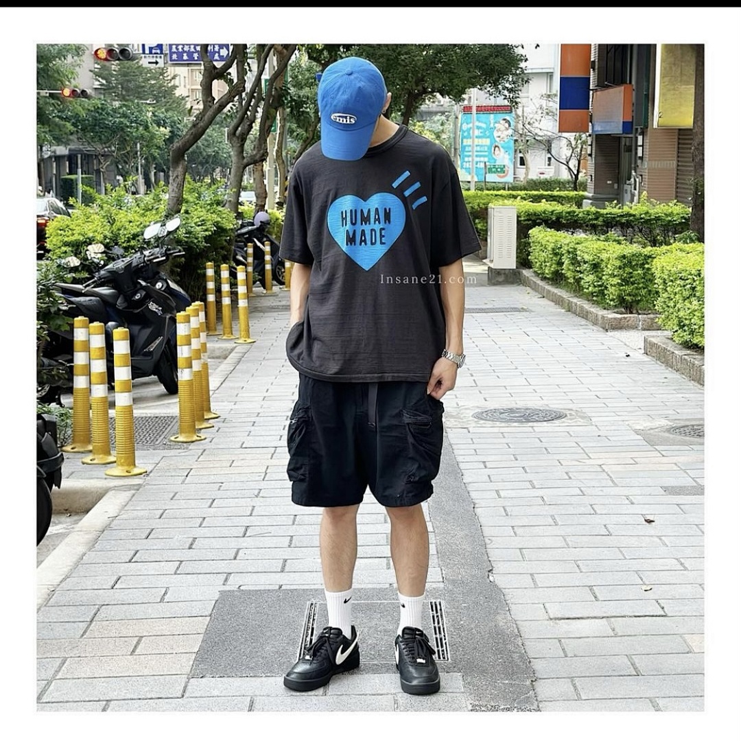Human Made 108 HUMAN MADE HEART Limited Exclusive Print Cotton Short Sleeve T : White Yellow Black Pink Green Orange Blue Grey S-XL - Image 10