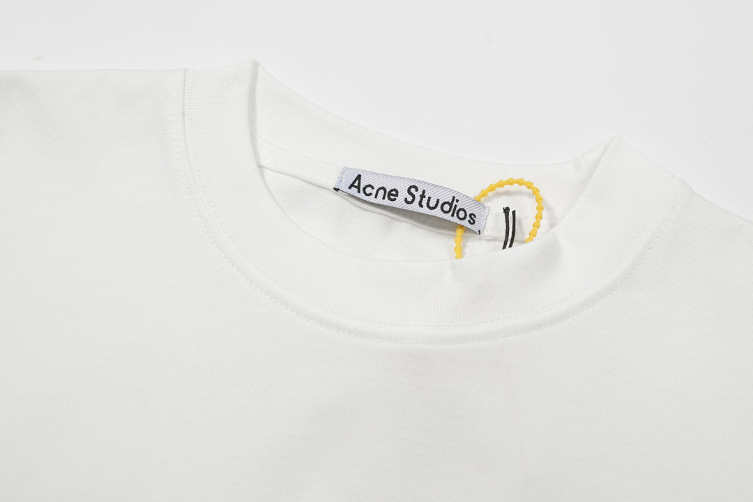Acne Studios 118 AC Silver Print Short Sleeve T Black White S-XL 8066# - Image 23