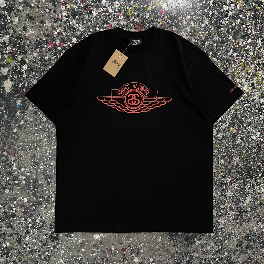 Stussy 108 Stu Short Sleeve T : Black White Grey S Ｍ L XL - Image 3