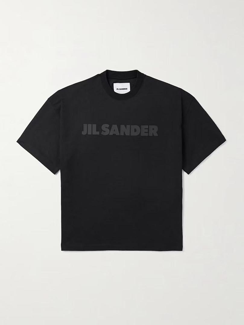 Unbranded 108 JIL SANDER Label Print Logo Short Sleeve T Black White Cream Apricot S-XL J9888# - Image 49