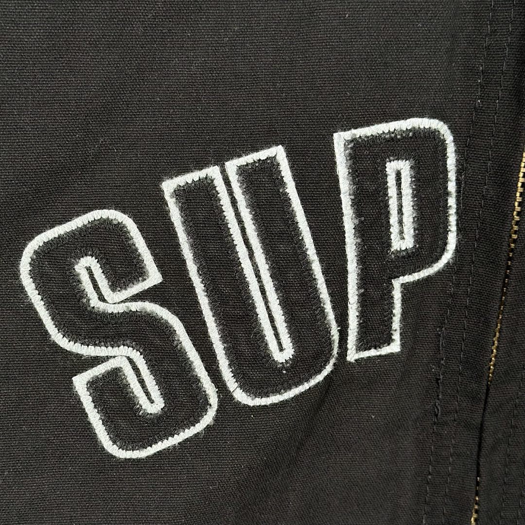 Supreme 598 25FW REFLECTIVE ARC HOODED WORK JACKET20 / Cotton Black Water Blue S - Image 9
