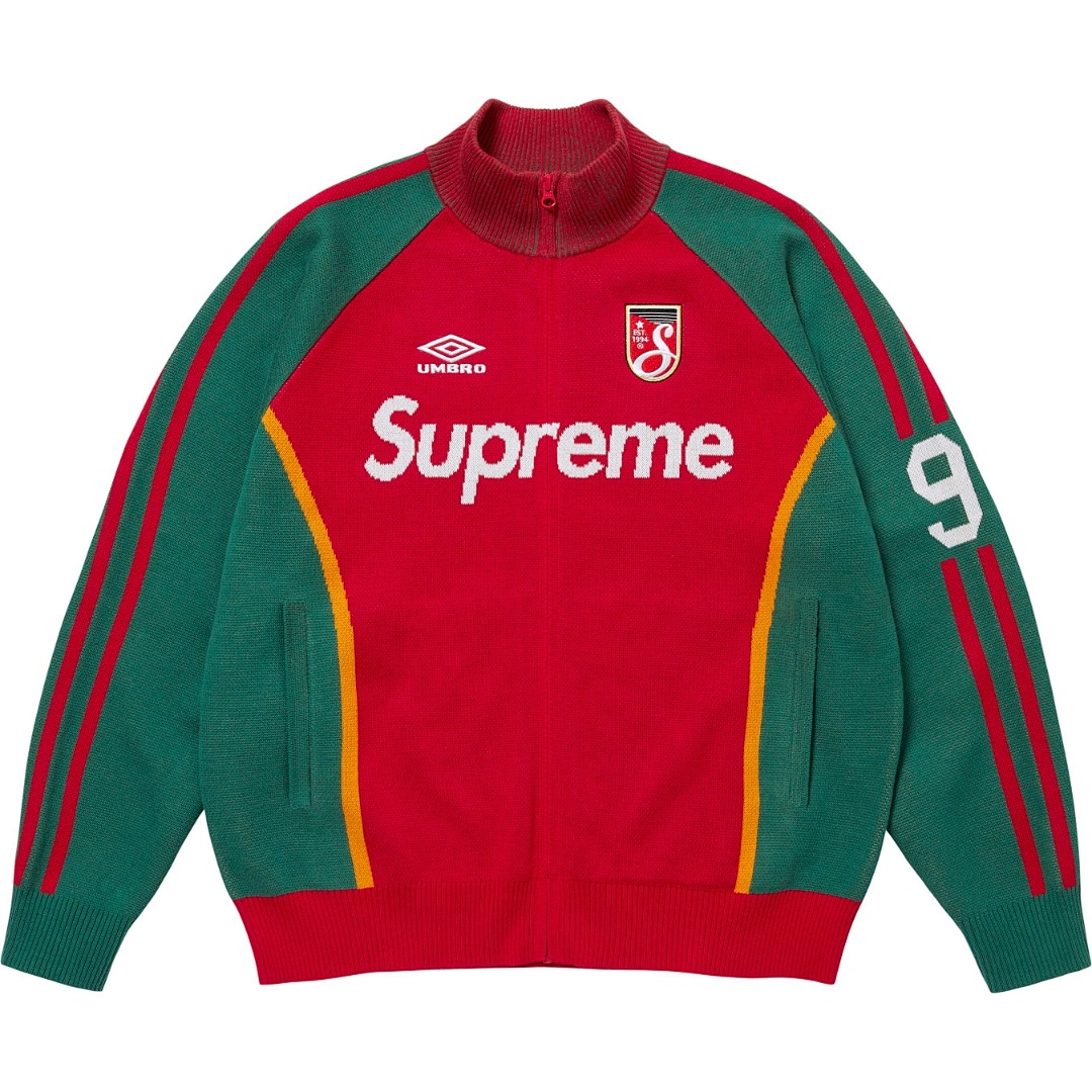 Supreme 398 SS25 Collab Fleece Black Red Purple Light Blue S - Image 9