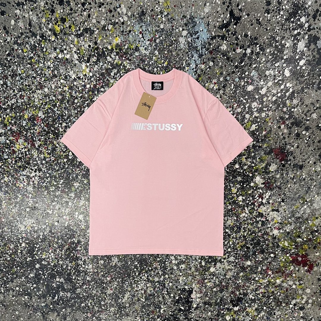 Stussy 108 Stu Light Print Short Sleeve T : Black White Green Pink S Ｍ L XL XXL - Image 4